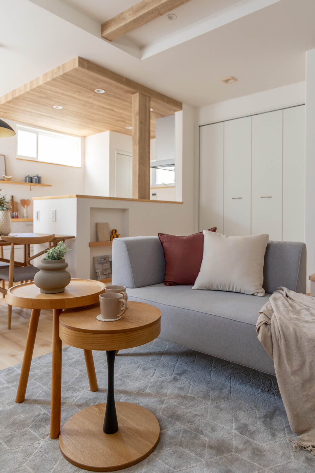 北欧スタイルのリビング